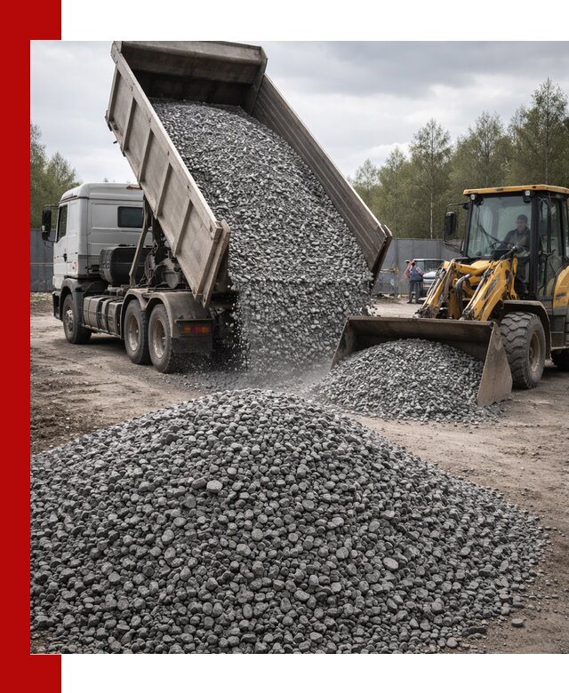Доставка и продажа щебня гранитного в Брянске