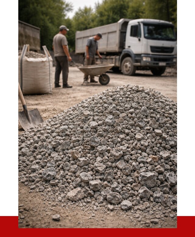 Гранитный щебень фракция 20-40 в Брянске от 3440 руб. ПРОНЕРУДБнк