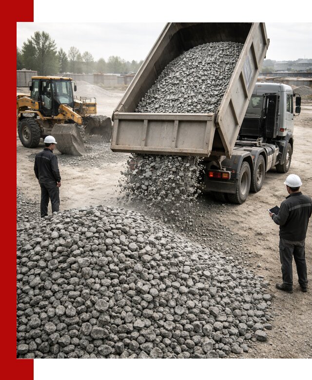 Доставка гранитного щебня фракции 20-40 в Брянске