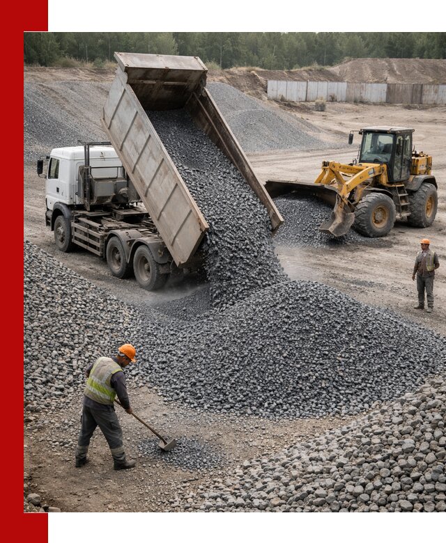 Щебень габбро-диабаз фр. 5-20 с доставкой в Брянске