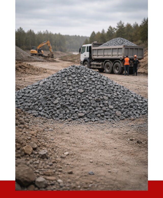 Щебень габбро диабаз фракция 40-70 в Брянске от 2365 р-ПРОНЕРУДБнк