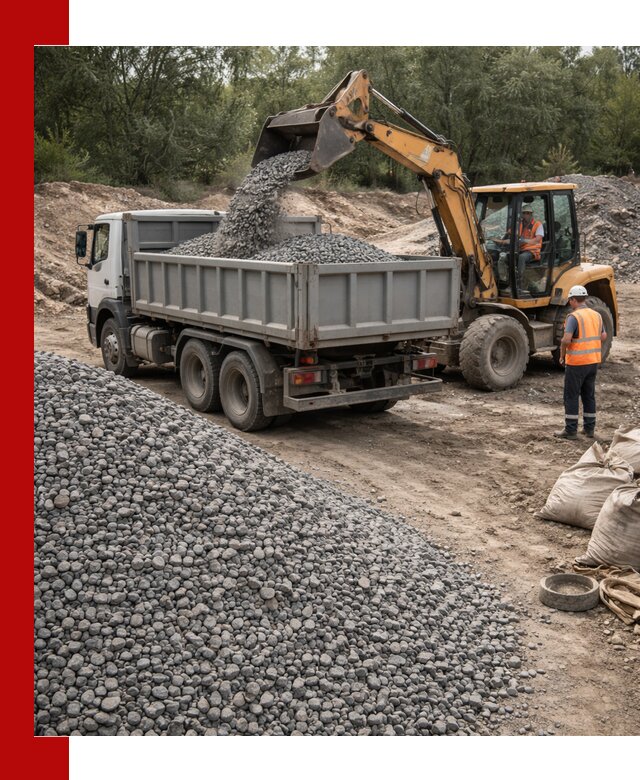 Доставка гравийного щебня в Брянске оптом и в розницу