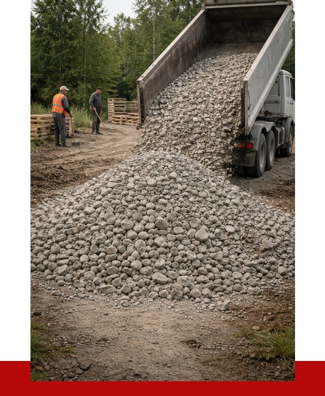 гравийный щебень фракция 70-120 в Брянске от 2634 р. ПРОНЕРУДБнк