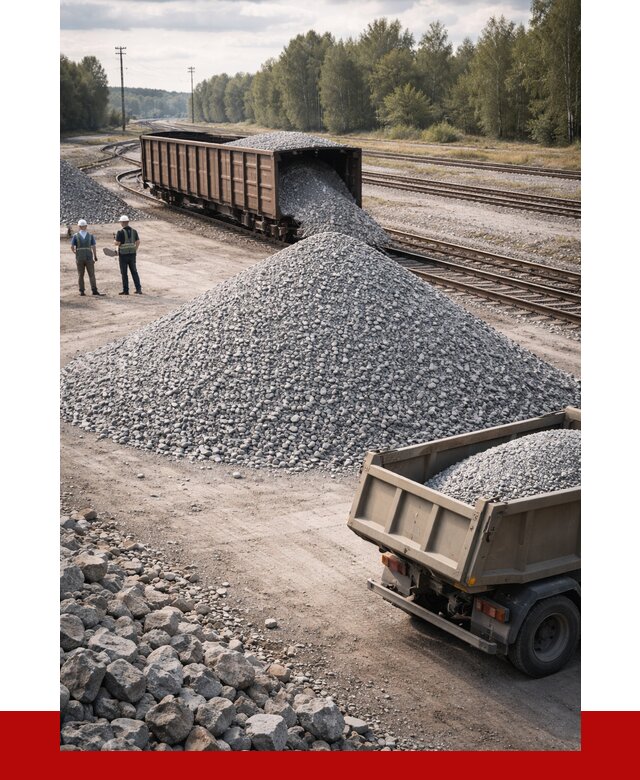 Железнодорожный щебень 20-60 в Брянске от 1828 р. | ПРОНЕРУДБнк