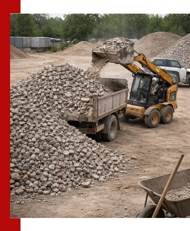 Доставка вторичного щебня в Брянске для строительных работ