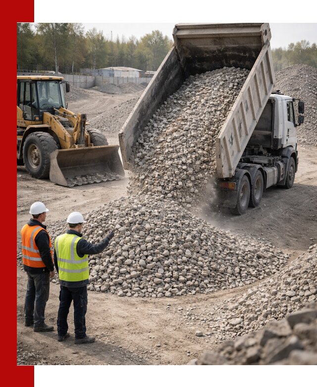 Вторичный щебень фракция 40–70 доставка в Брянске