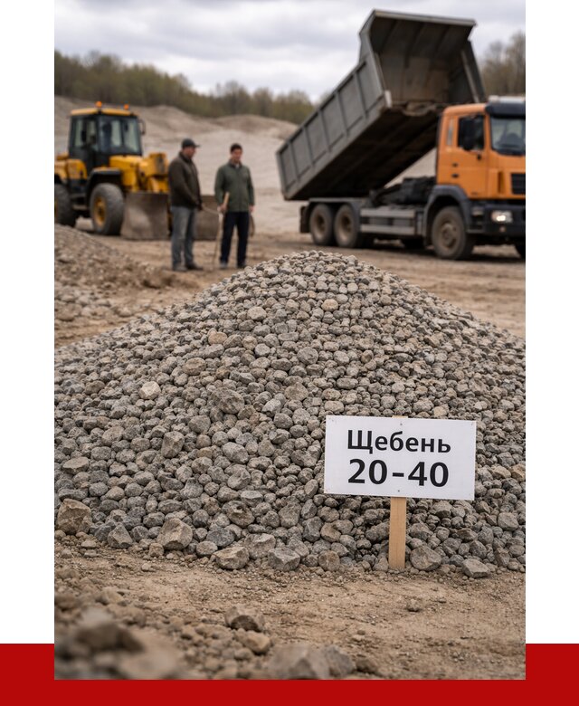 Бетонный щебень фракция 20-40 в Брянске от 2634 р. | ПРОНЕРУДБнк