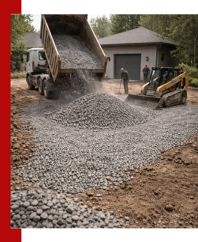 Щебень для парковки в Брянске: доставка и укладка качественного материала