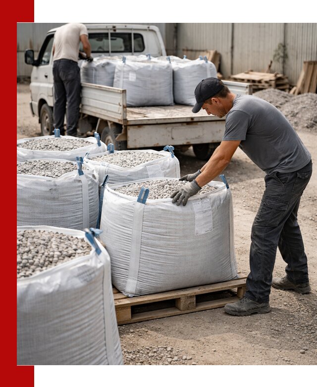 Доставка щебня в мешках по выгодным ценам в Брянске