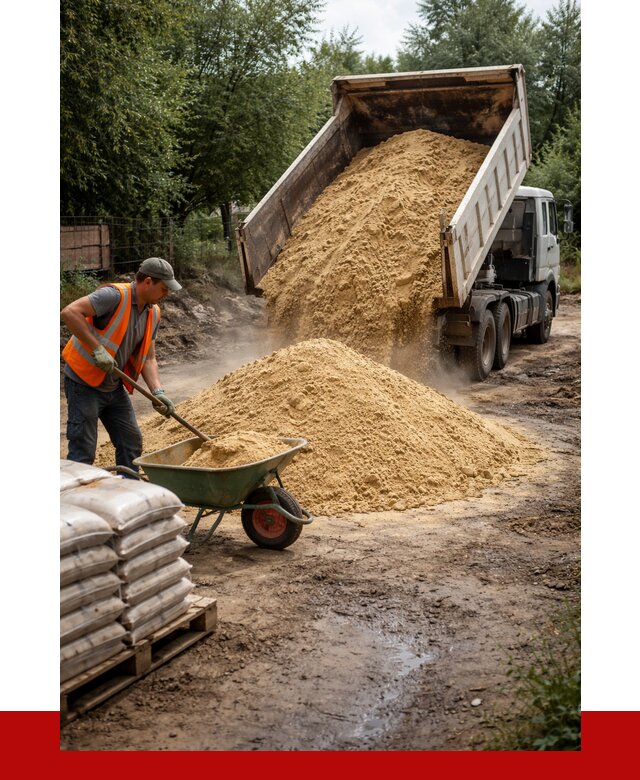 Купить песок с доставкой в Брянске от 1935 р. | ПРОНЕРУДБнк