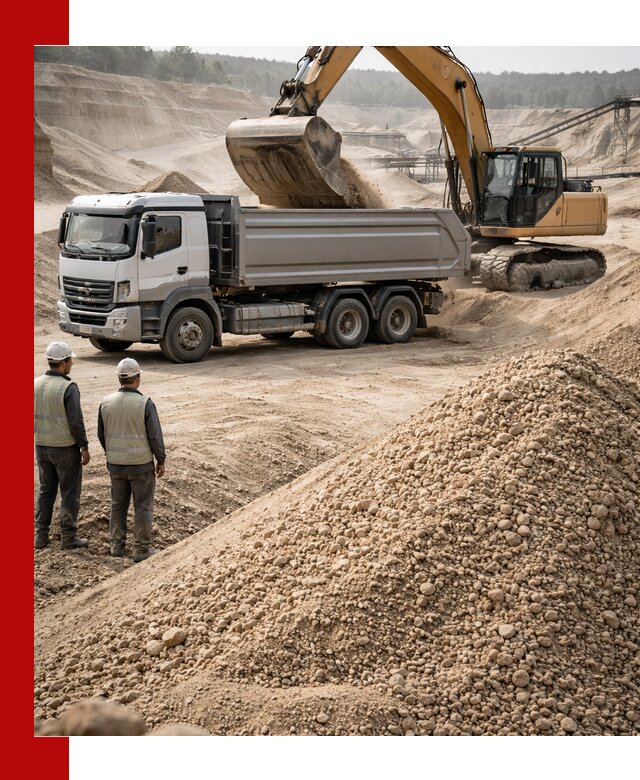 Карьерный крупнозернистый песок с доставкой в Брянске