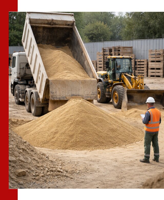 Доставка карьерного мелкозернистого песка в Брянске