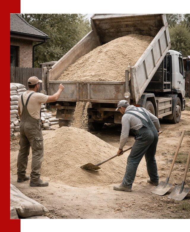 Песок для штукатурки с доставкой в Брянске качественный и чистый