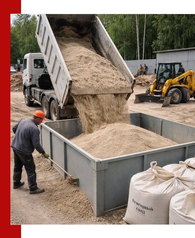 Кварцевый песок для фильтра в Брянске — доставка и качество