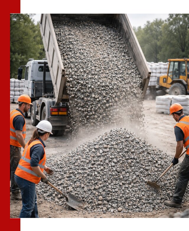 Доставка гравия и камня в Брянске оптом и в розницу