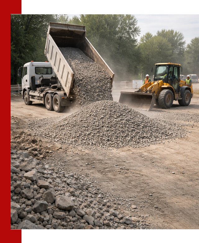 Гравий фракция 5–20 доставка в Брянске оптом и в розницу