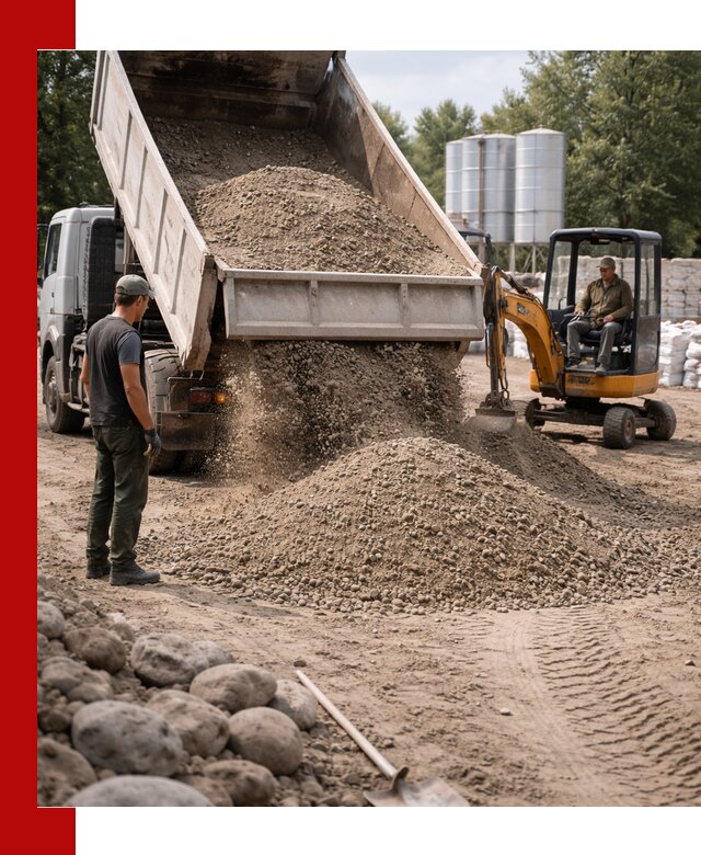 Доставка ПГС С3 в Брянске самосвалами и миксерами