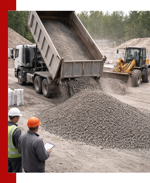 Доставка и продажа гранитного отсева 0-10 в Брянске