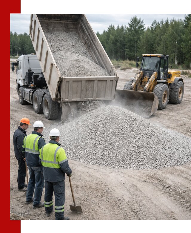 Известняковый отсев 0-5 доставка в Брянске быстро и выгодно