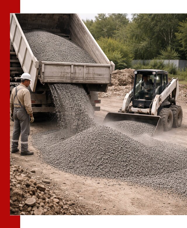 Доставка гравийного отсева 0-5 в Брянске оптом и в розницу