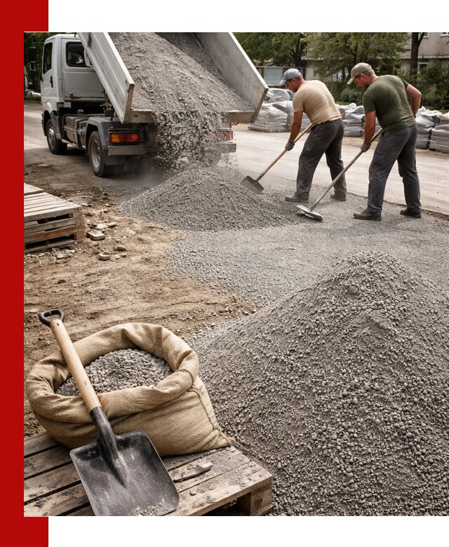 Отсев для тротуарной плитки в Брянске — доставка и укладка