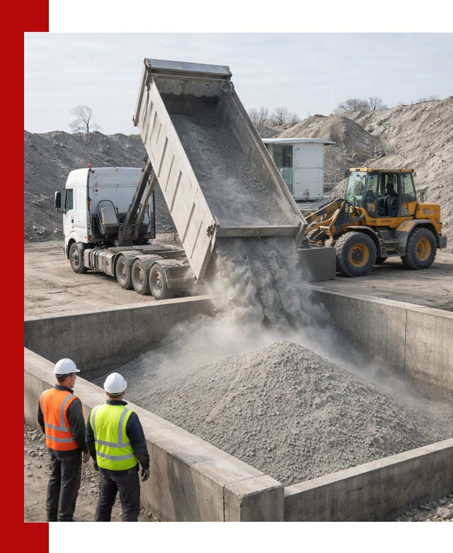 Доставка цемента навалом в Брянске крупными партиями