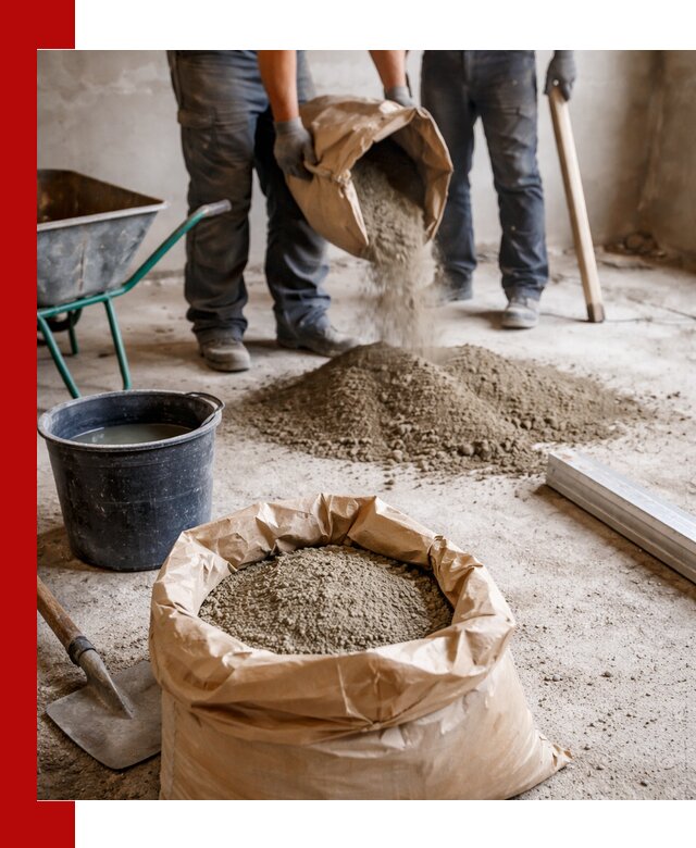 Доставка сухой смеси для стяжки в Брянске