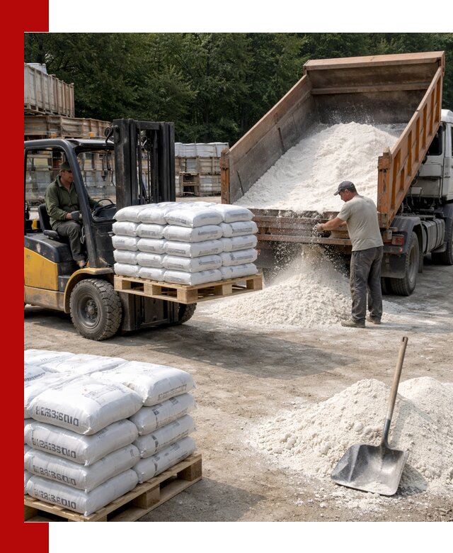 Доставка строительной извести оптом и в розницу в Брянске