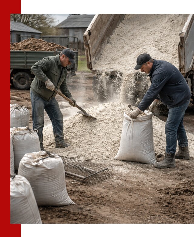 Доставка извести пушонки в Брянске оптом и мелким оптом