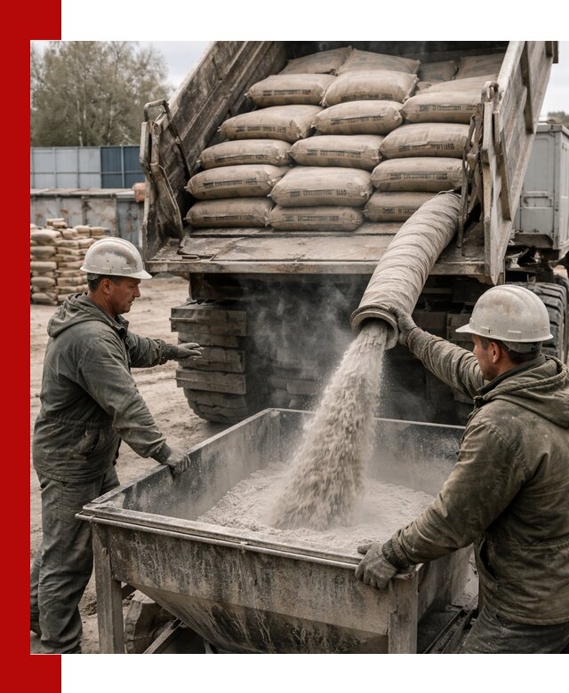 Доставка цемента М400 в Брянске оптом и в розницу