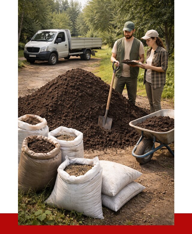 Купить грунт с доставкой в Брянске от 4838 р. за м3 | ПРОНЕРУДБнк