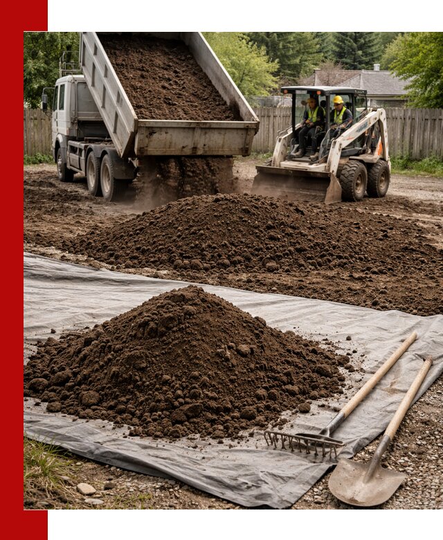 Грунт для отсыпки участка с доставкой в Брянске