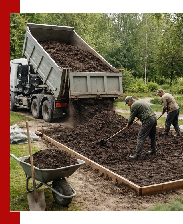 Доставка грунта для озеленения и благоустройства в Брянске