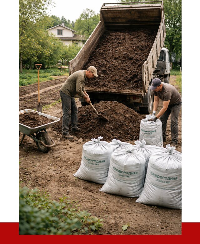 Плодородная смесь в Брянске от 4515 р./куб с доставкой | ПРОНЕРУДБнк