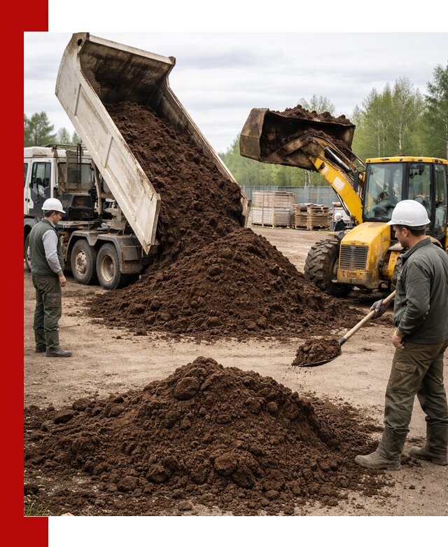 Доставка торфа оптом и в мешках в Брянске