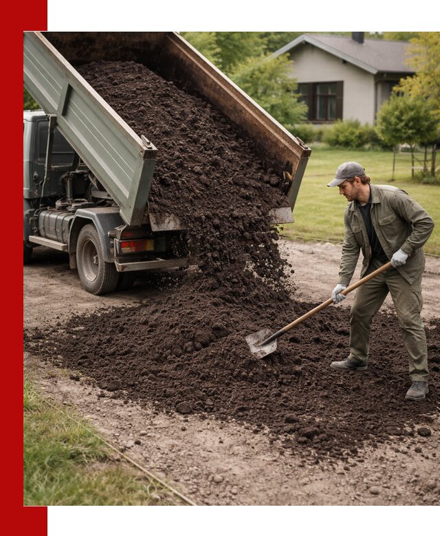Чернозем для газона с доставкой в Брянске быстро и качественно