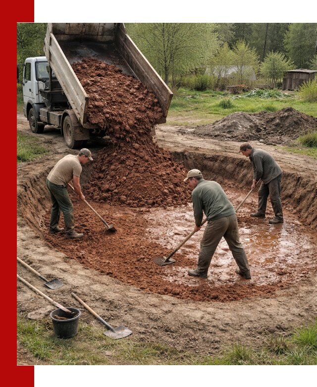 Купить качественную глину для пруда в Брянске