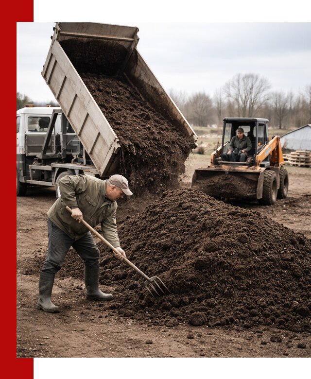 Доставка и продажа перегноя в Брянске быстро и дешево