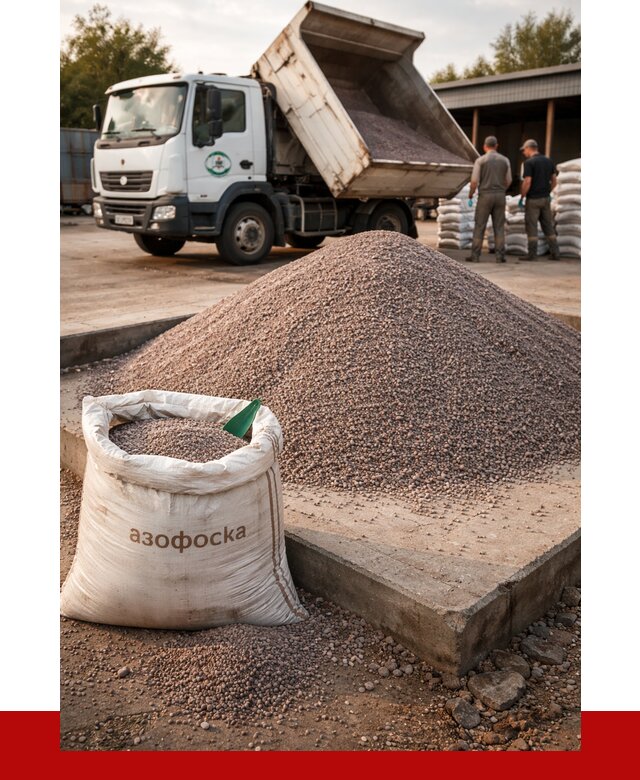 Купить азофоска в Брянске с доставкой от 1290 р. за куб | ПРОНЕРУДБнк