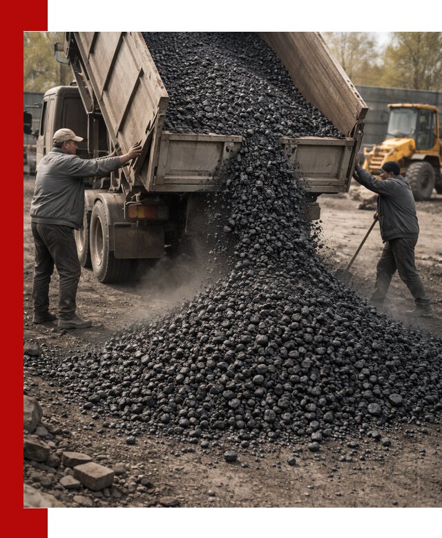 Доставка угля семечка самосвалами в Брянске