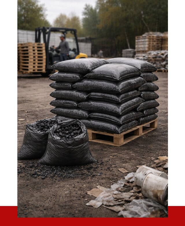 Купить уголь в мешках с доставкой в Брянске от 8063 р. | ПРОНЕРУДБнк