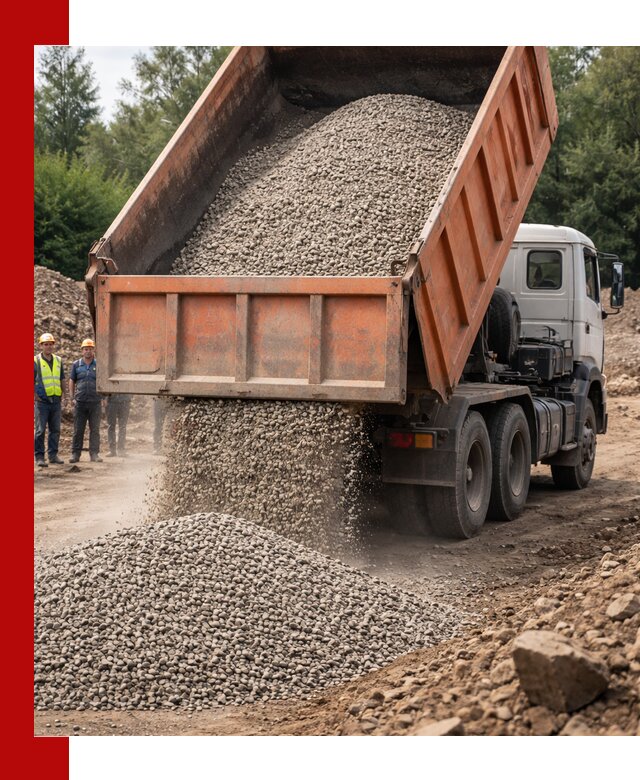 Доставка сыпучих материалов самосвалом в Брянске быстро и надежно