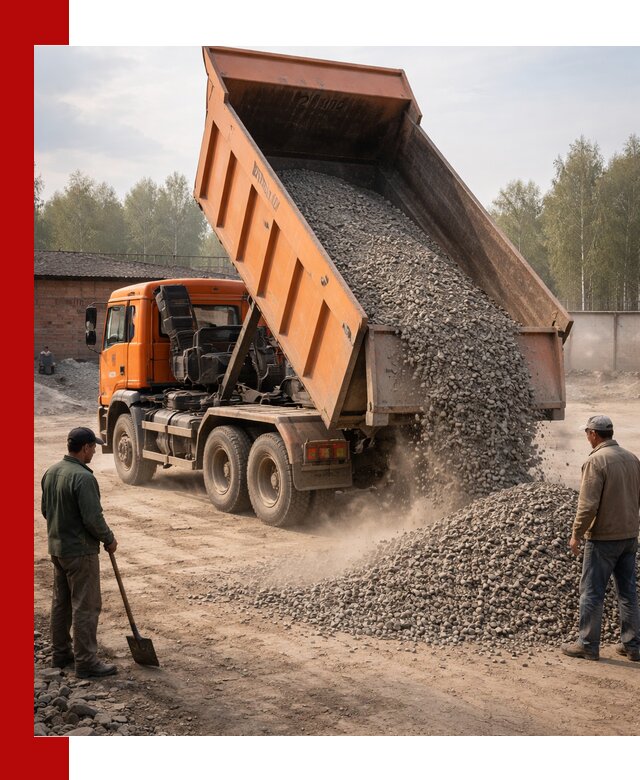 Доставка самосвалом 20 м3 в Брянске быстро и надежно