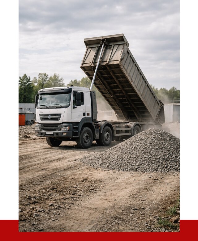 Доставка самосвалом 40 кубов в Брянске от 9676 р. | ПРОНЕРУДБнк