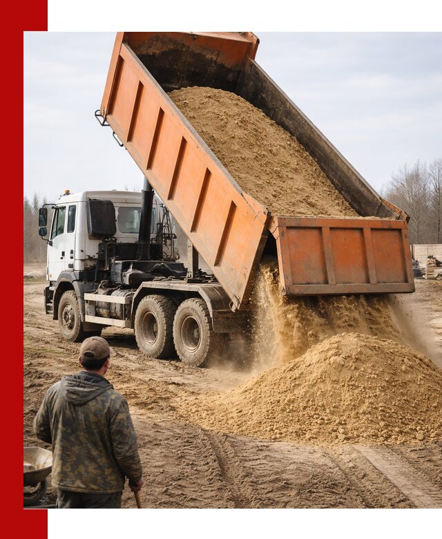 Аренда самосвала 20 тонн для перевозки грузов в Брянске