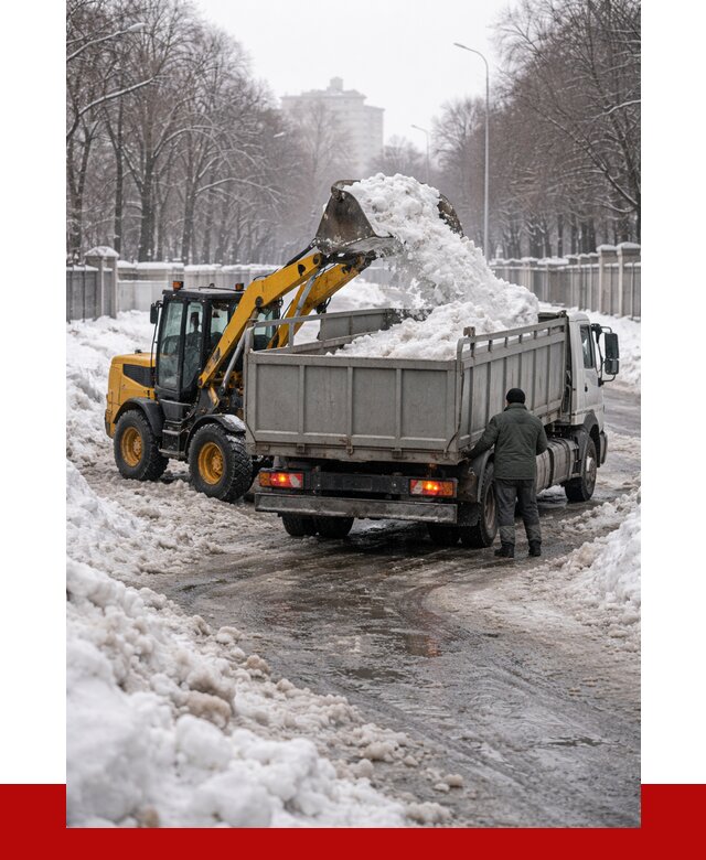 Вывоз снега с погрузкой в Брянске от 3763 р. ПРОНЕРУДБнк