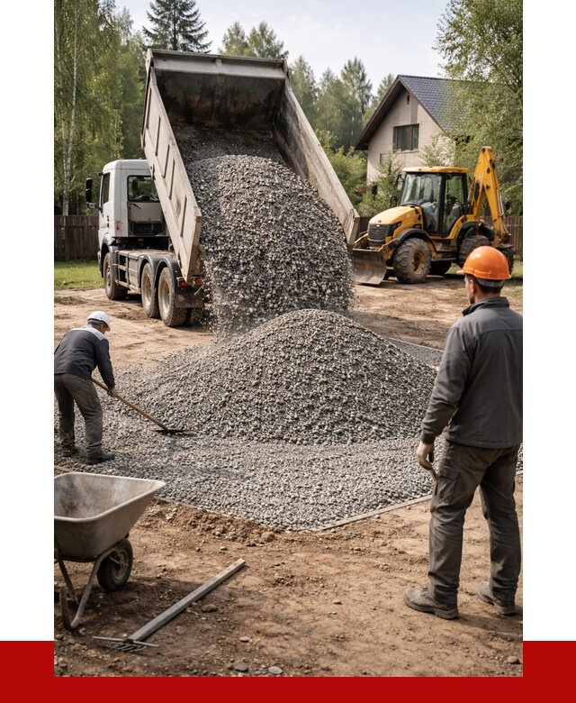 Отсыпка участка щебнем в Брянске от 6988 р. ПРОНЕРУДБнк