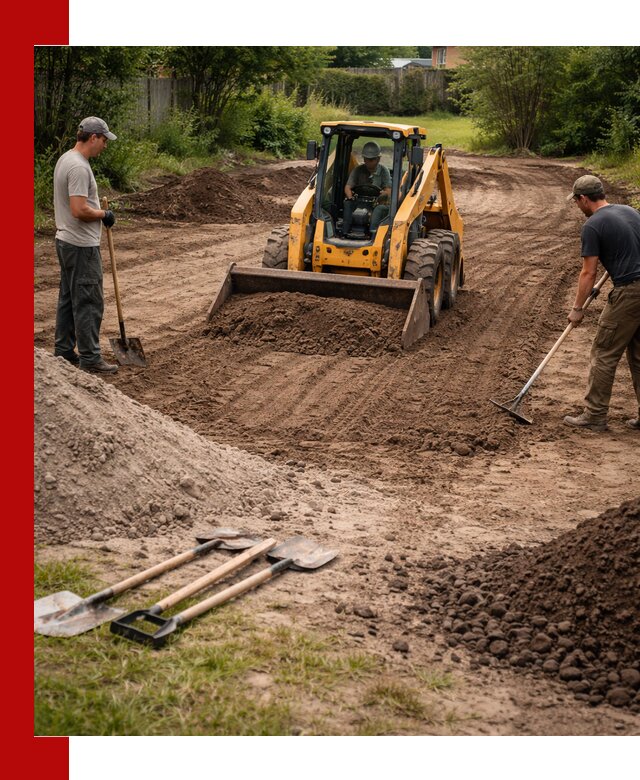 Планировка участка грунтом с вывозом и доставкой в Брянске